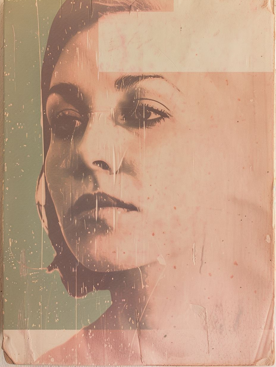 Vintage Collage of Feminine Gazes - Image 4