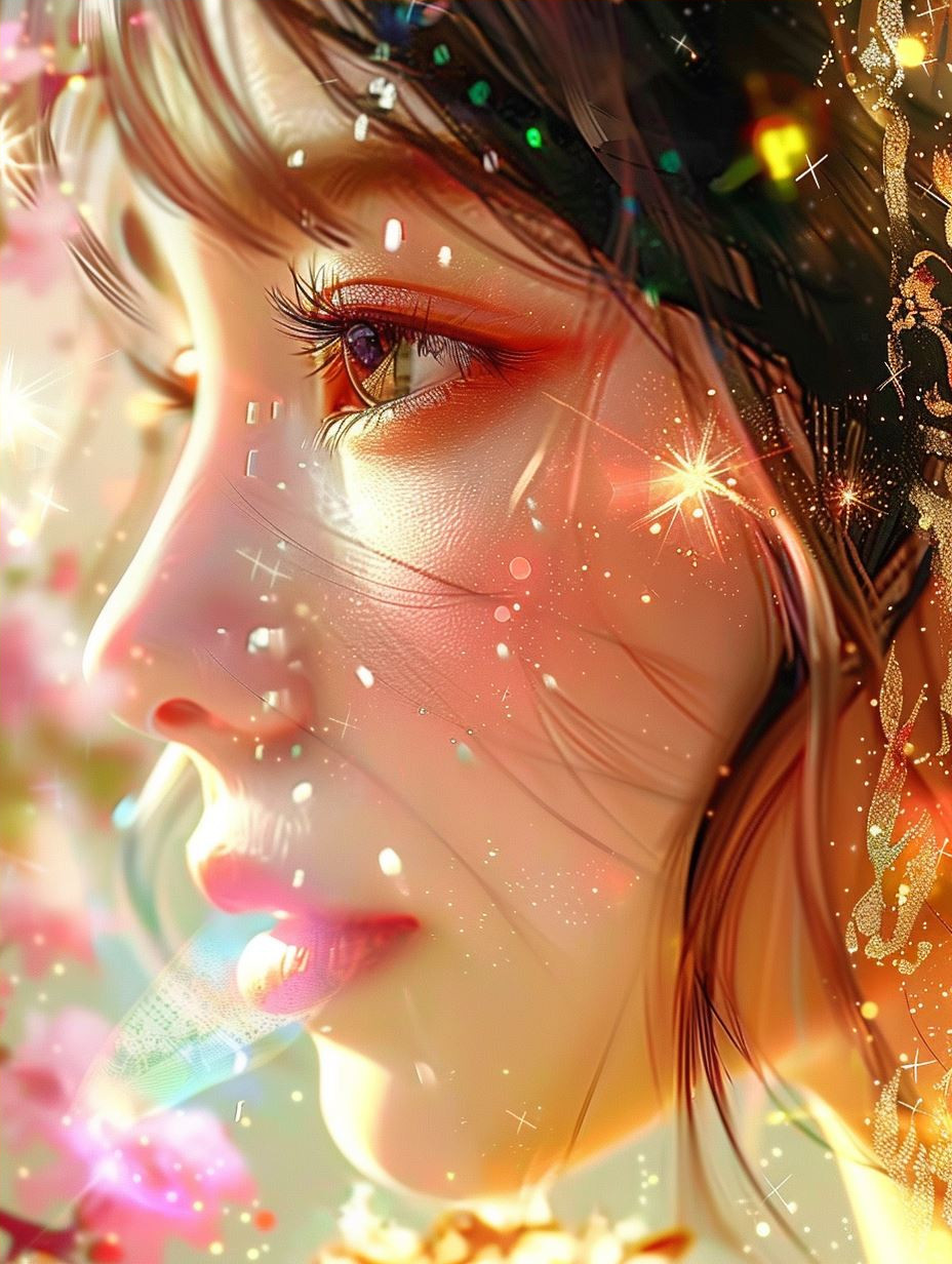 Golden Radiance Ethereal Portrait - Image 4