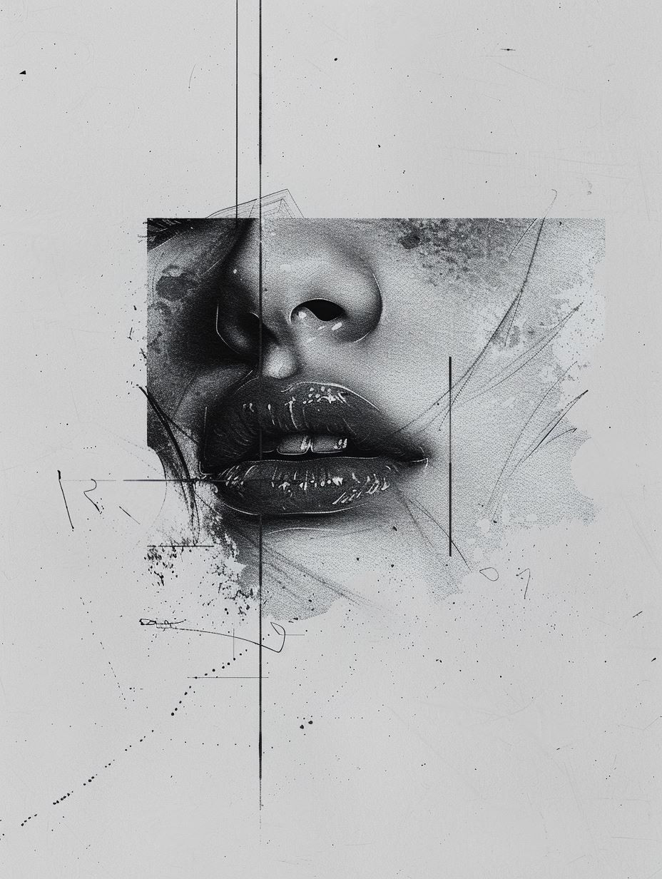 Gritty Monochrome Portrait Study - Image 2