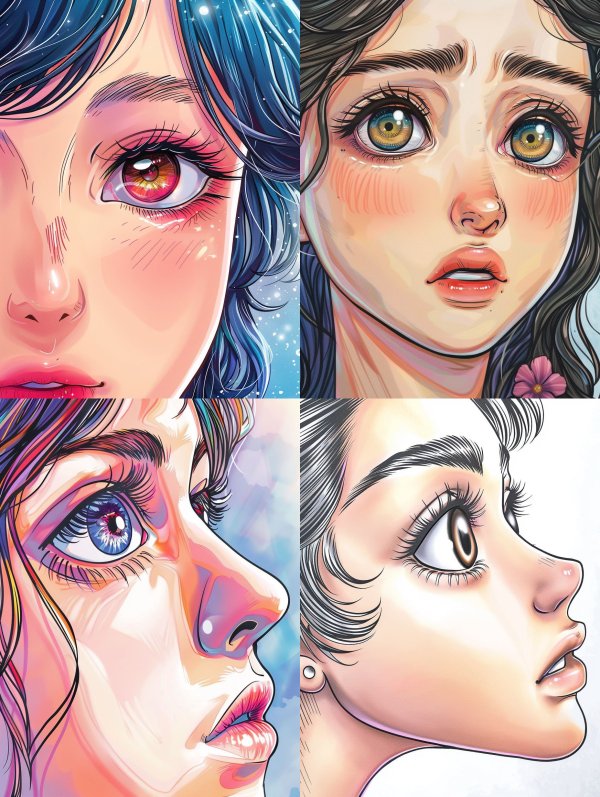 Ethereal Gazes: A Study of Anime Eyes
