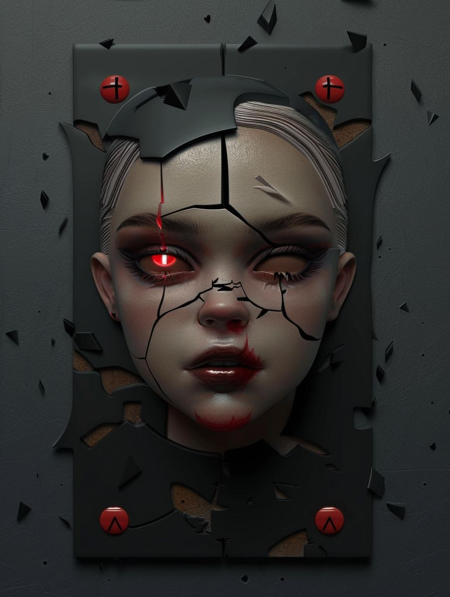 Dark Surrealism: Digital Portraits of Gothic Beauty - Image 3