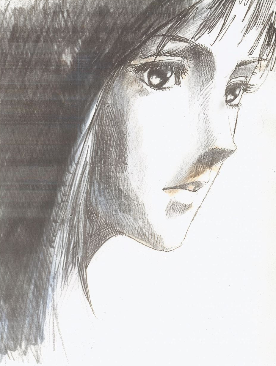 Ethereal Graphite and Watercolor Portraits - Image 4