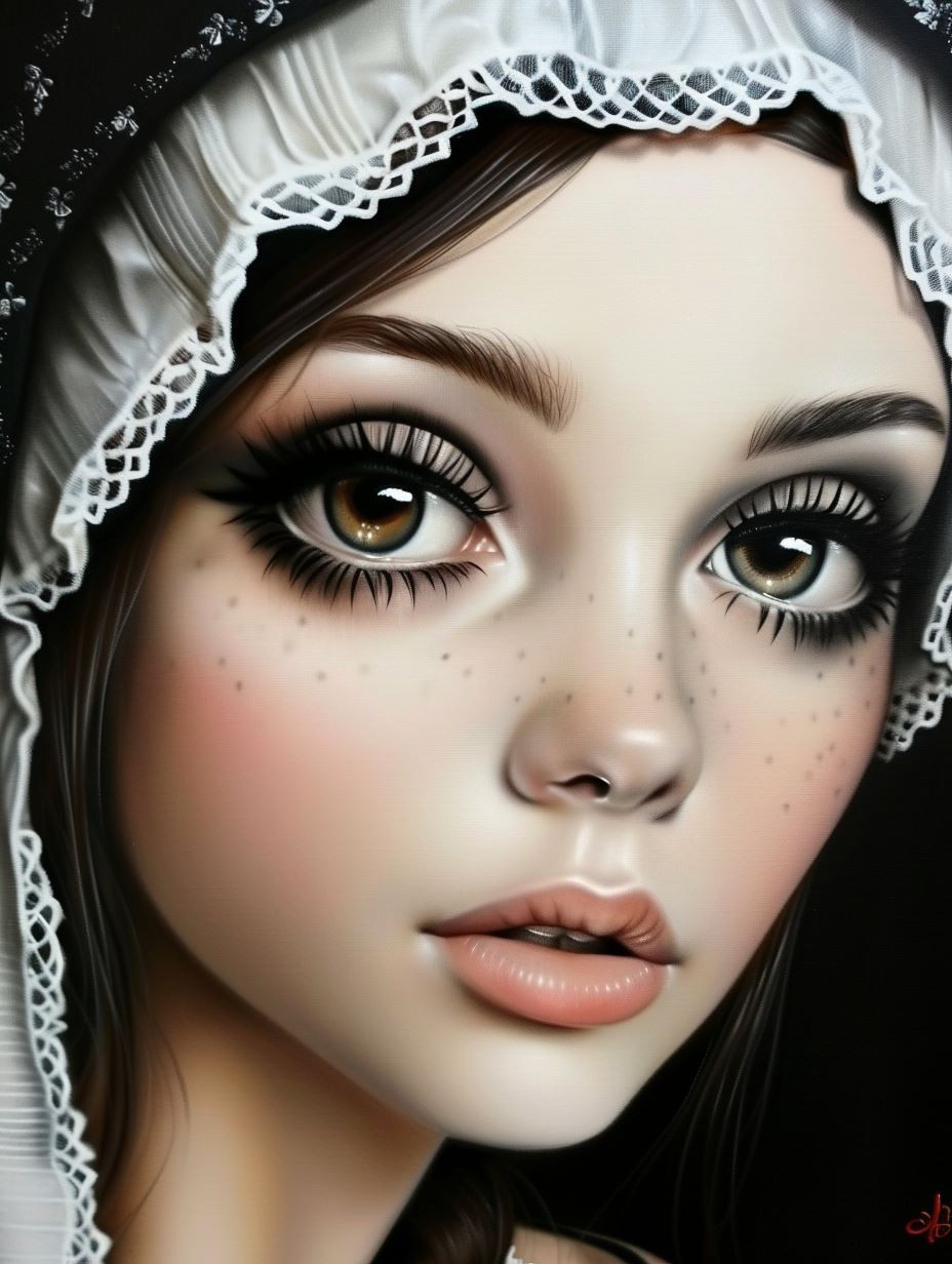 Ethereal Gaze in Lace - Image 1