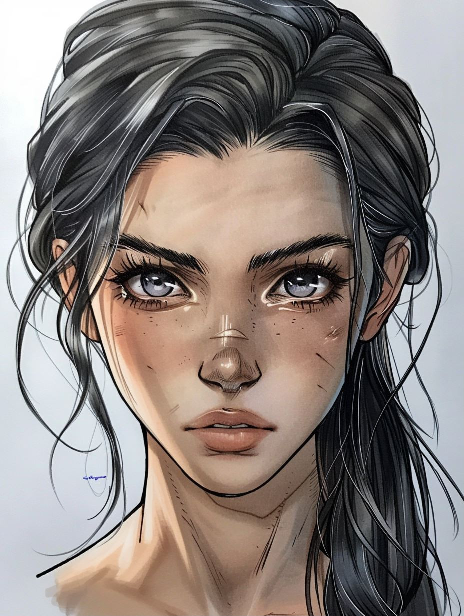 Mystic Gazes: Digital Portrait Studies - Image 1