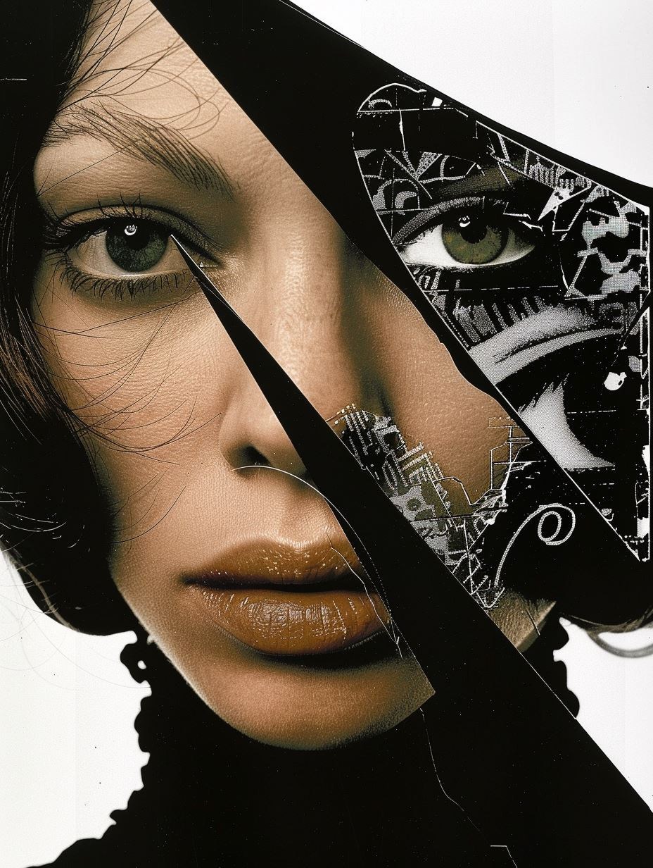 Surrealist Fragmented Portrait Art - Image 3