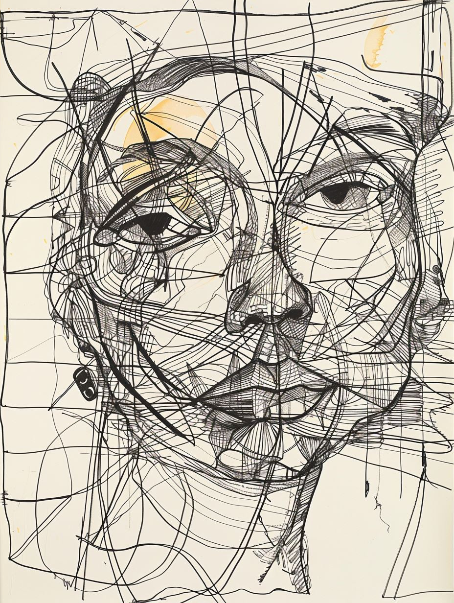 Fragmented Linear Portrait Studies - Image 4
