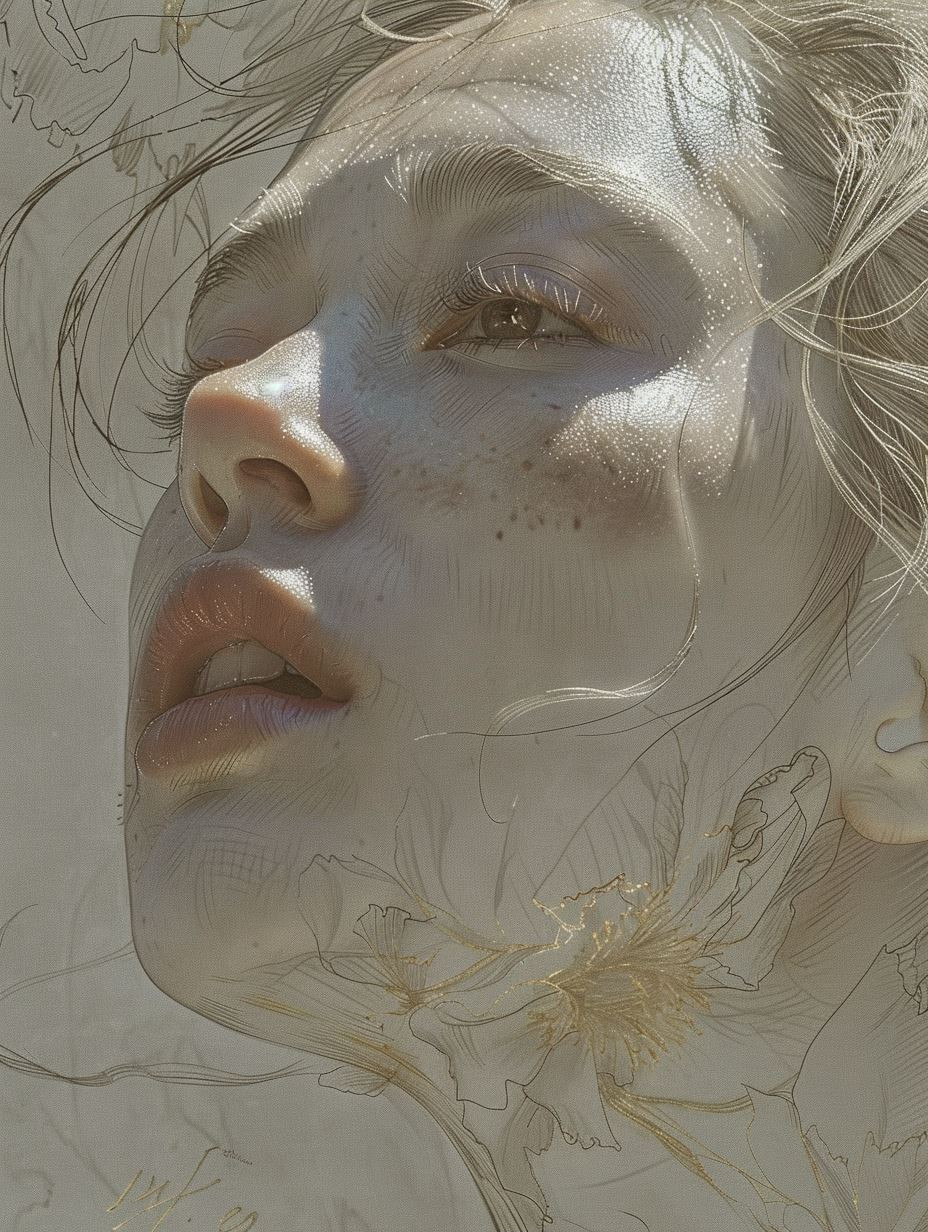 Ethereal Whispers of a Digital Muse - Image 1