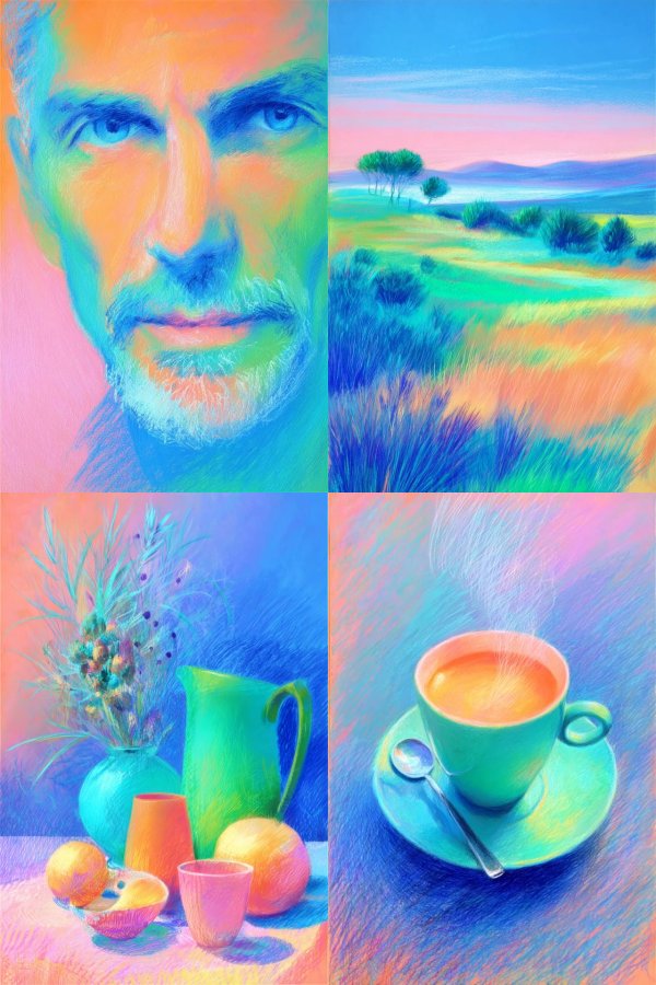 Vibrant Spectrum of Life and Stillness