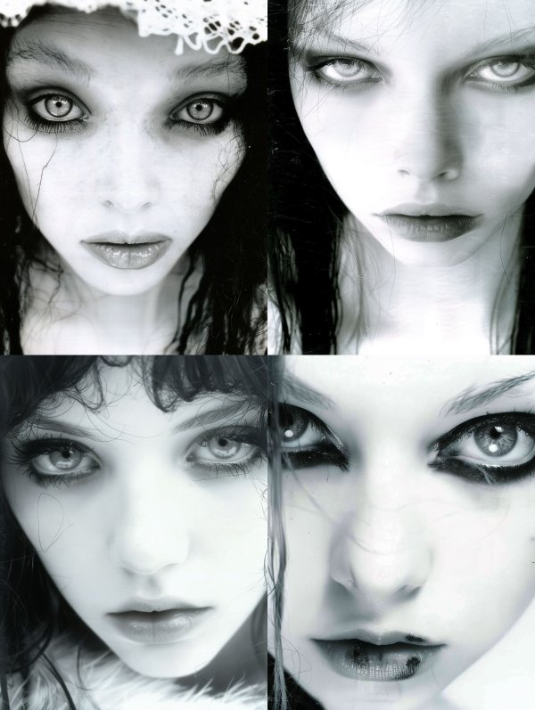 Haunting Gazes in Monochrome