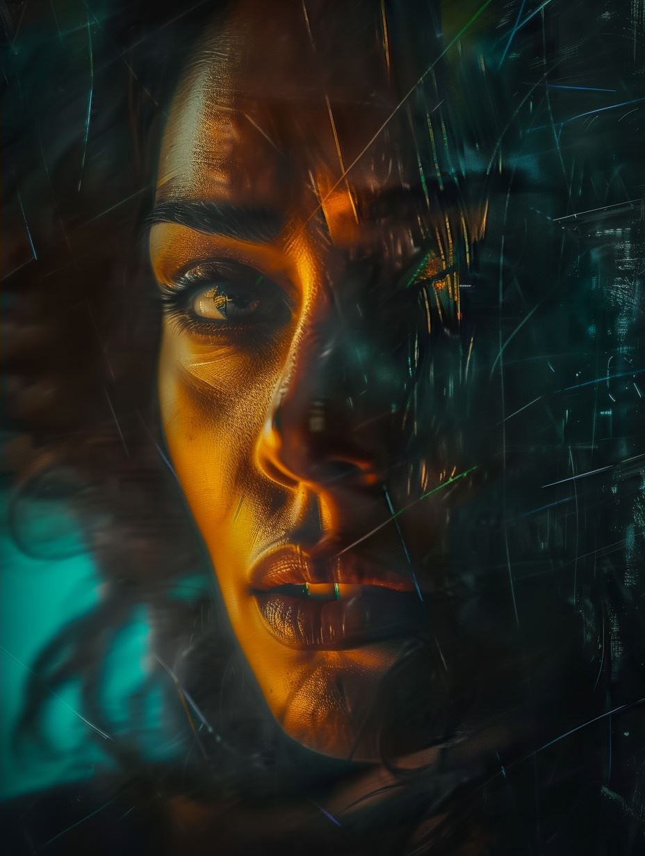Cinematic Shadows and Neon Glow - Image 2