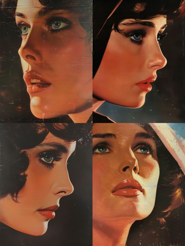 Vintage Cinematic Glamour Portrait