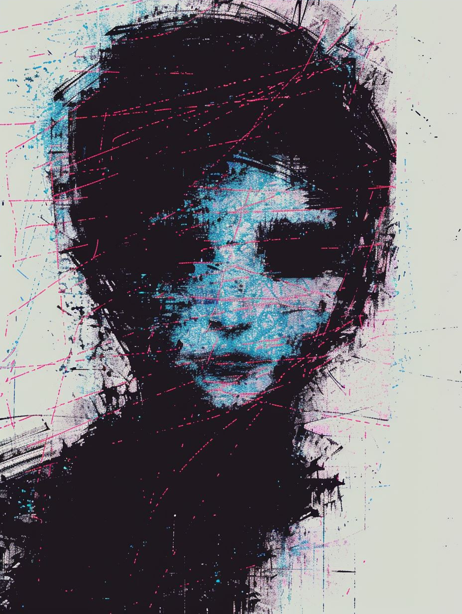 Digital Glitch Portraits of a Woman - Image 4