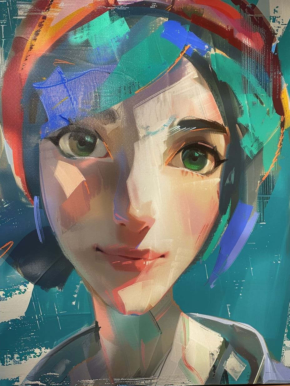 Shattered Prism Digital Portrait - Image 2