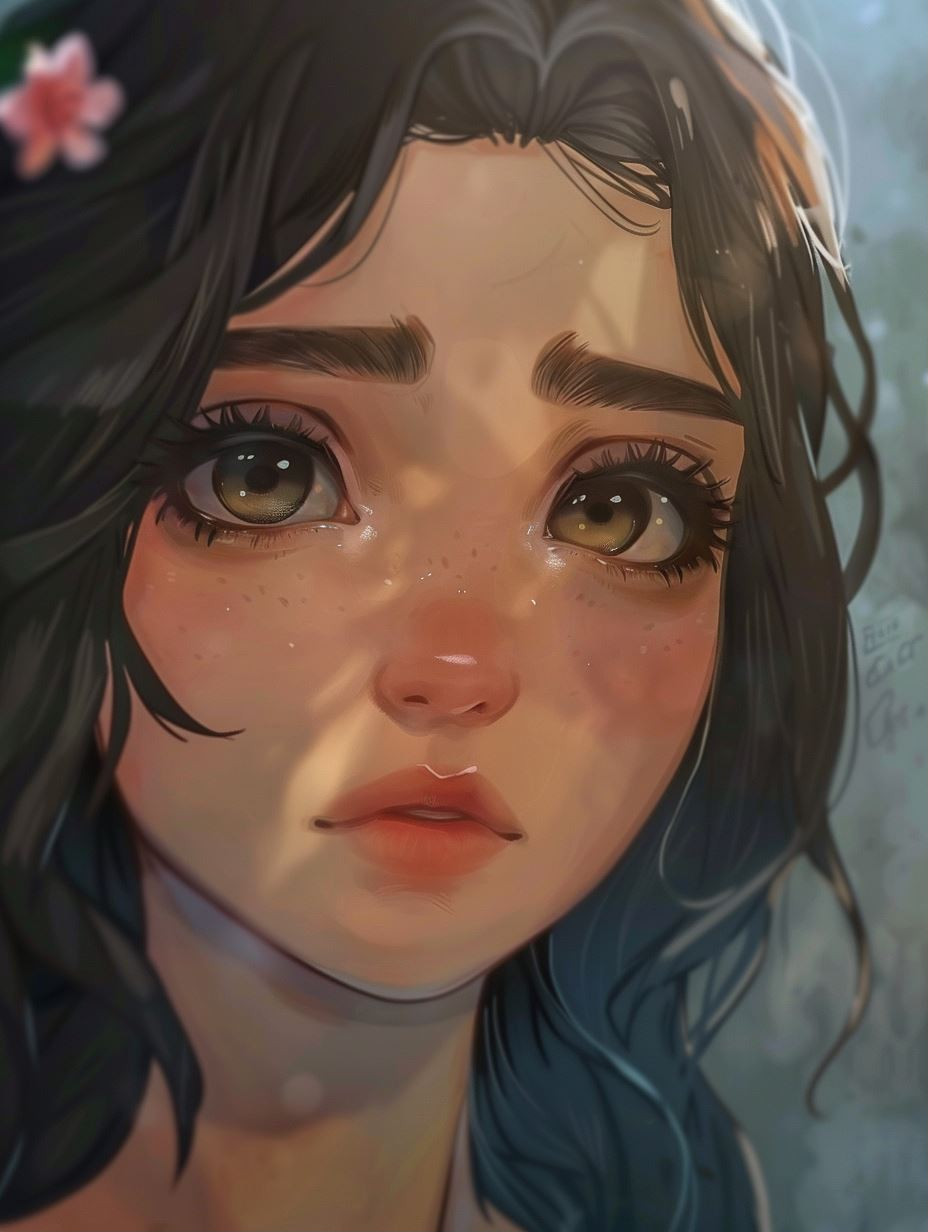 Soft Ethereal Digital Portraiture - Image 1