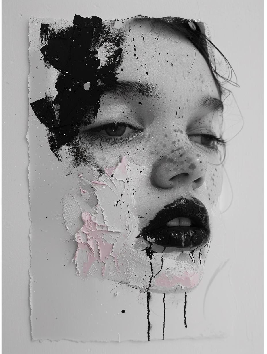 Fragmented Pastel Sculptural Mask - Image 4