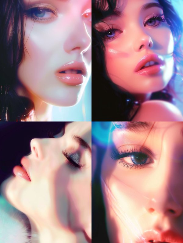 Neon Dreams: A Cinematic Beauty Study