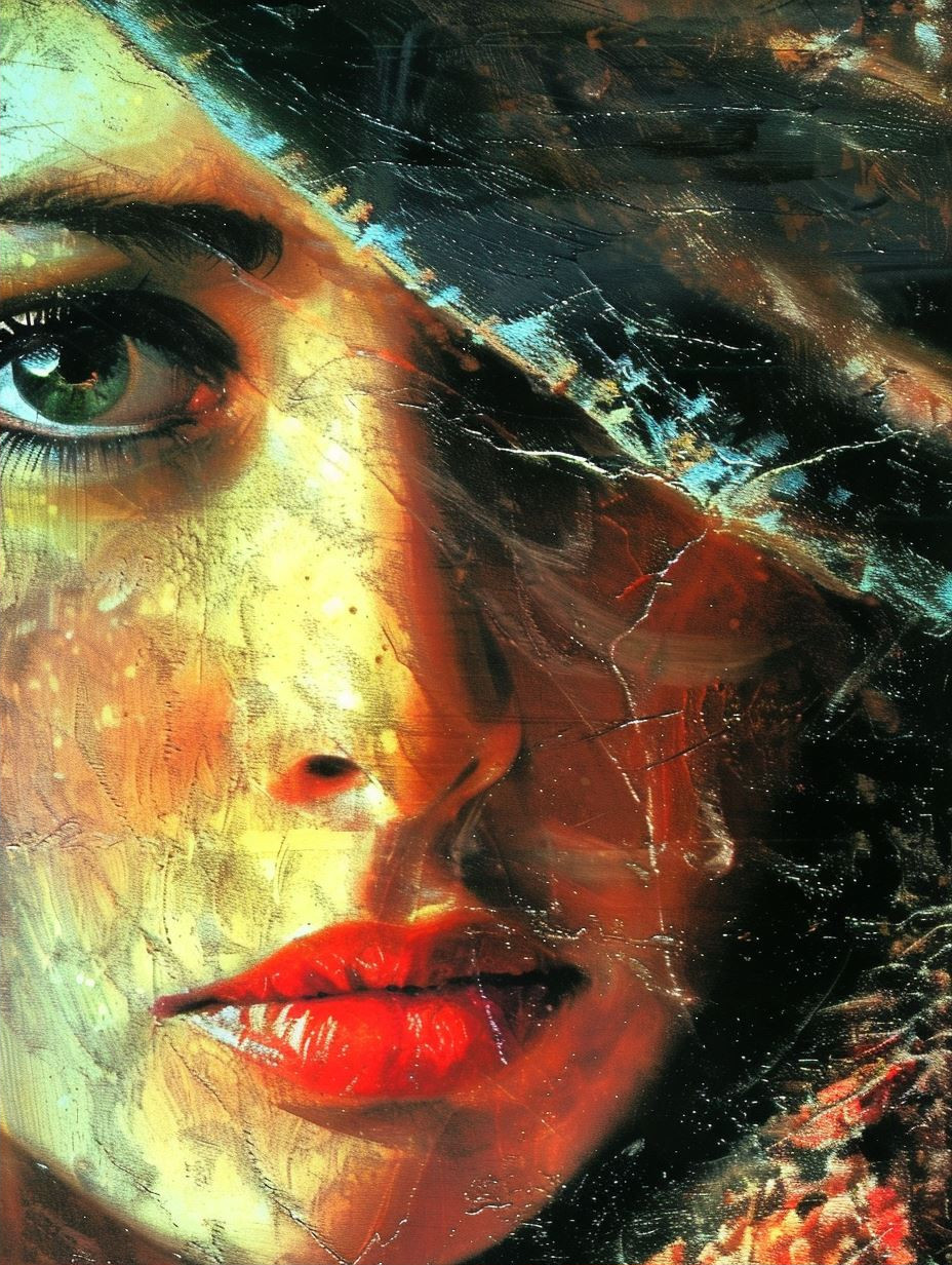 Crimson Hues of Ethereal Beauty - Image 2
