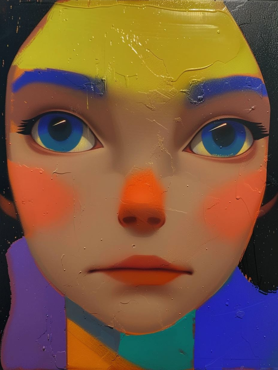 Neon Spectrum Portrait Study - Image 4