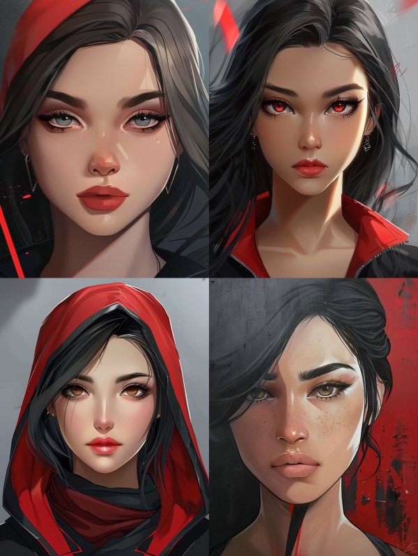 Crimson Shadow Elegance