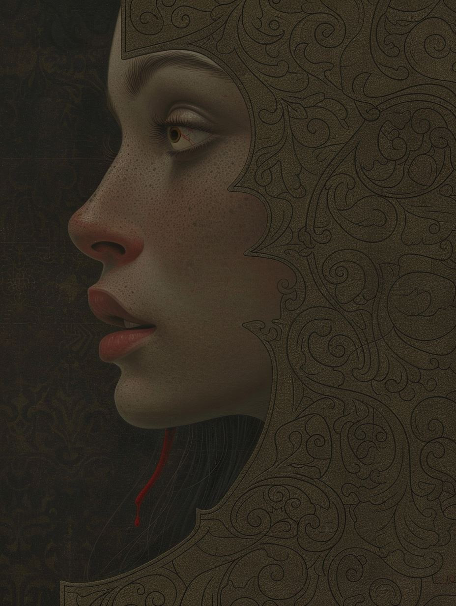 Intricate Filigree Gilded Mask