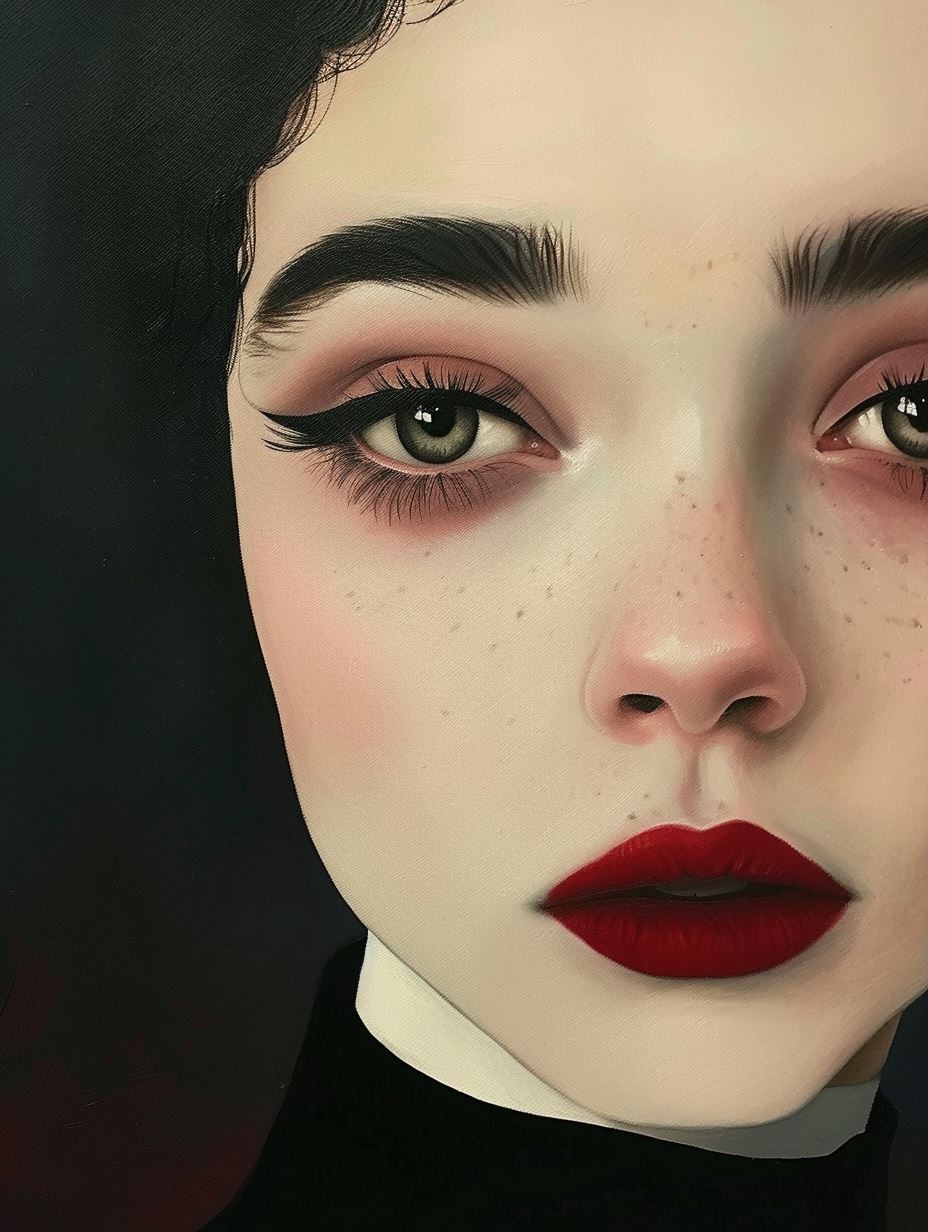 Crimson Velvet Elegance - Image 1