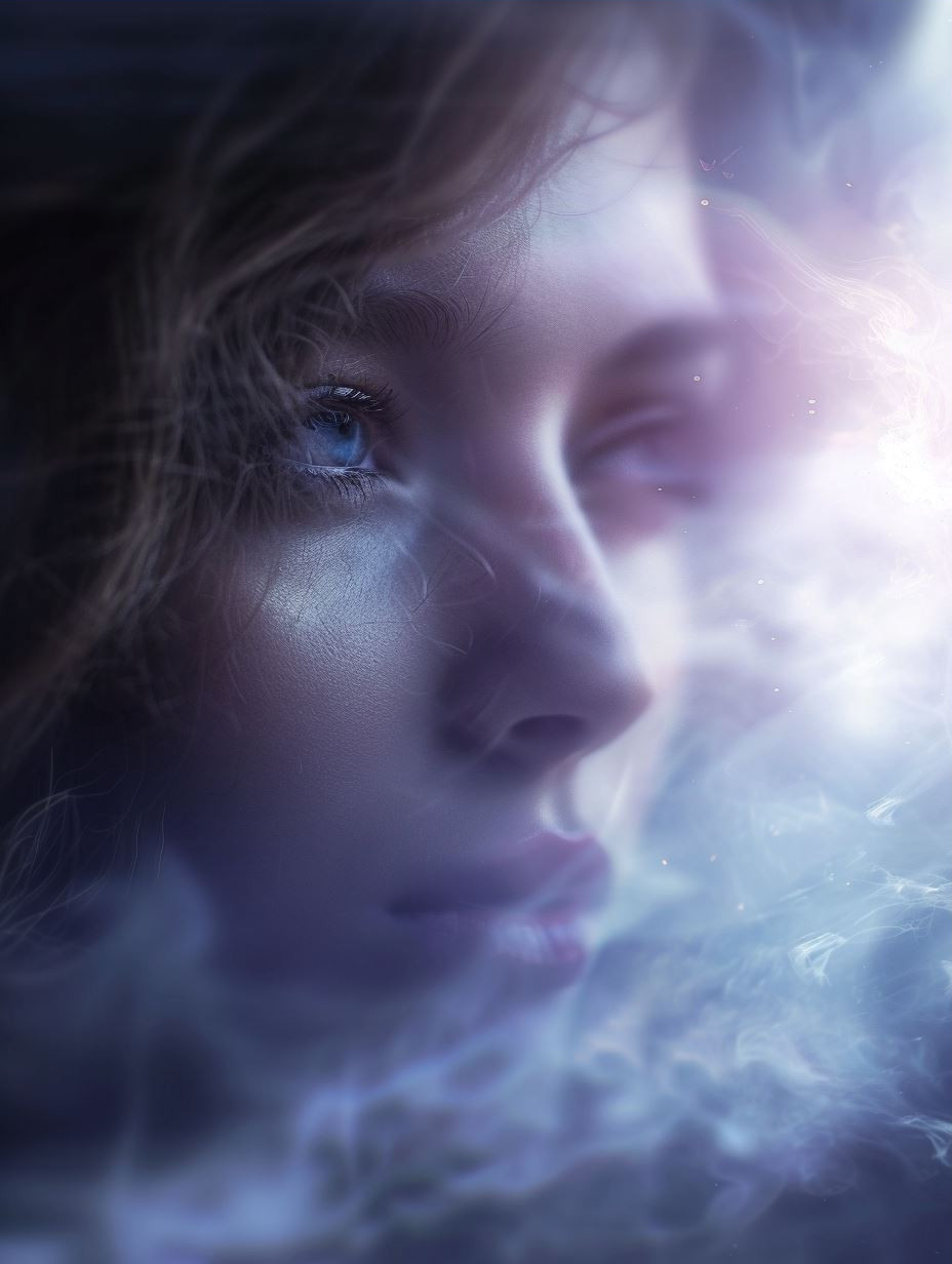 Ethereal Portraits in Cosmic Mist - Image 3