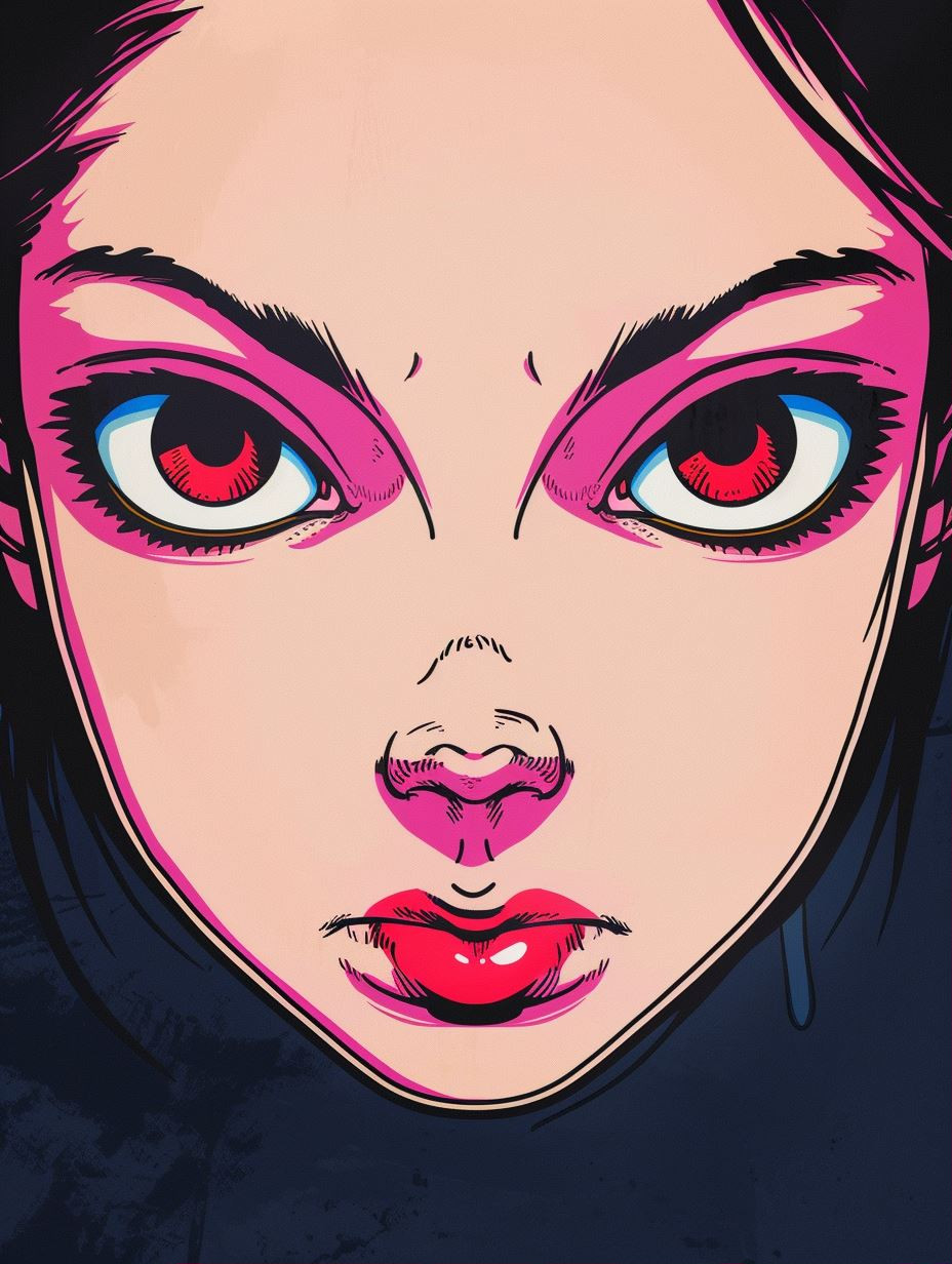 Neon Visions: Cyberpunk Anime Portraits - Image 1