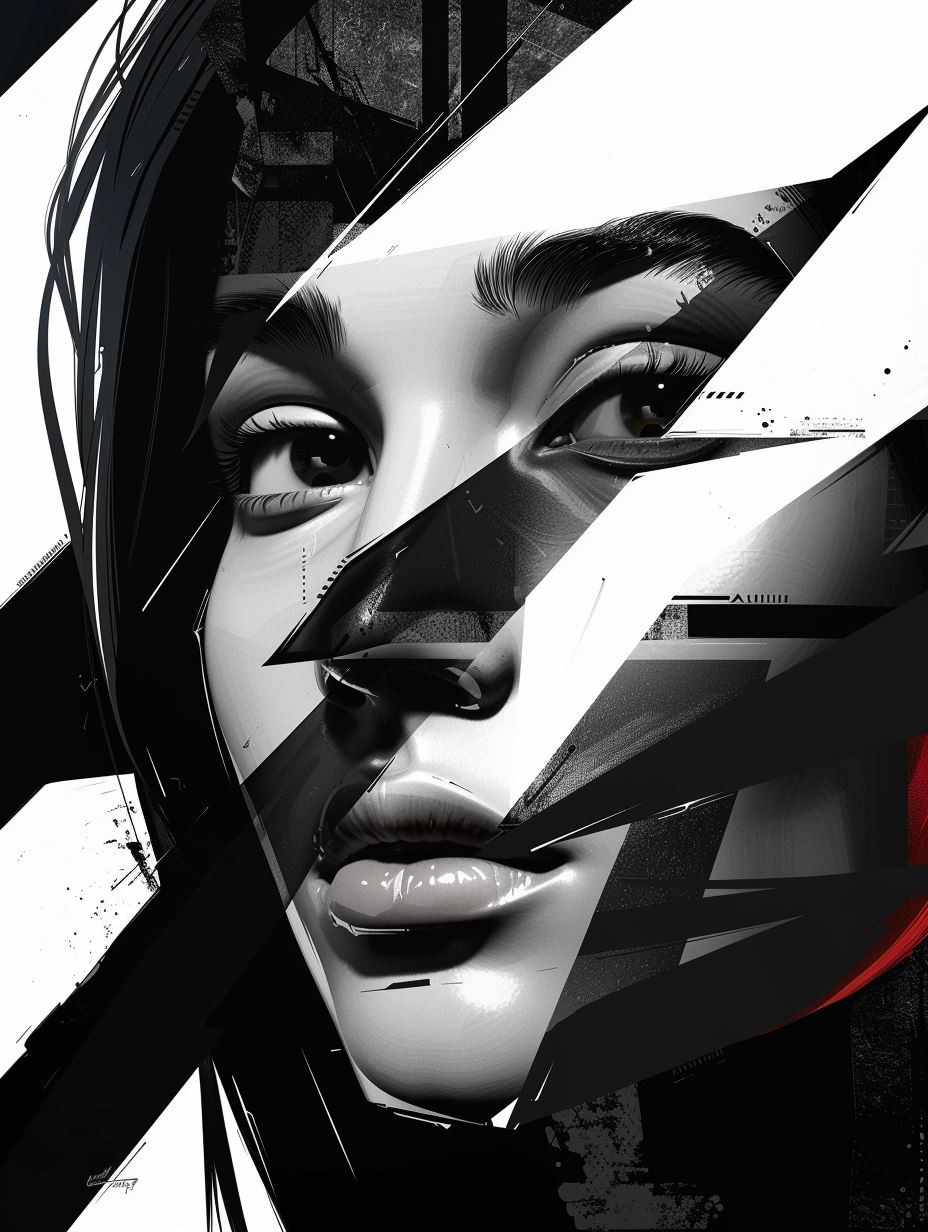 Fragmented Noir Digital Portraits - Image 2