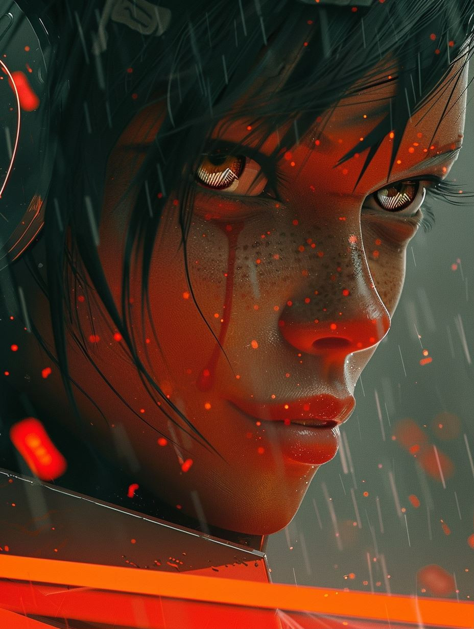 Cinematic Neon Noir Portraits - Image 1