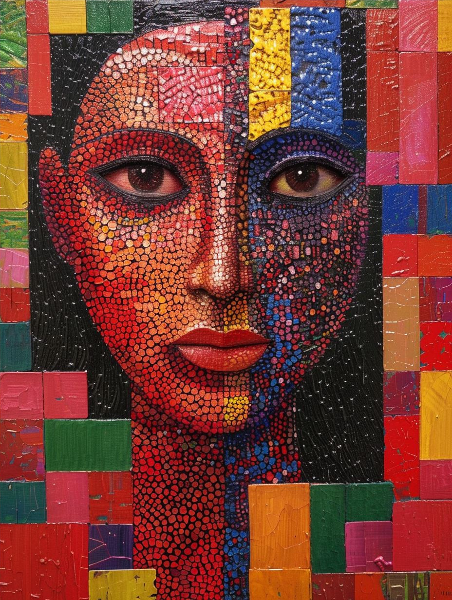 Mosaic Portraits of Ethereal Women - Image 4