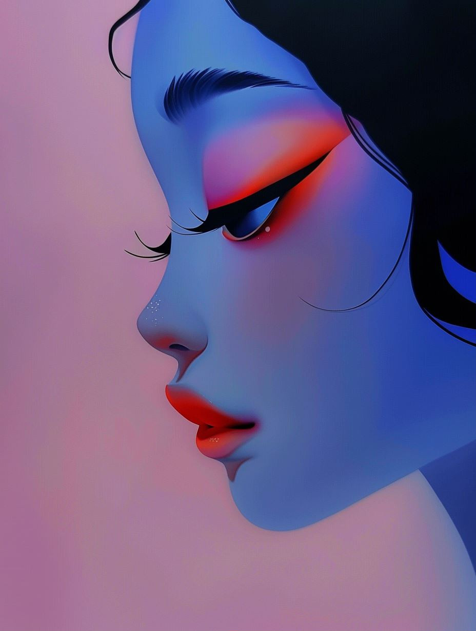 Ethereal Neon Portrait Studies - Image 1