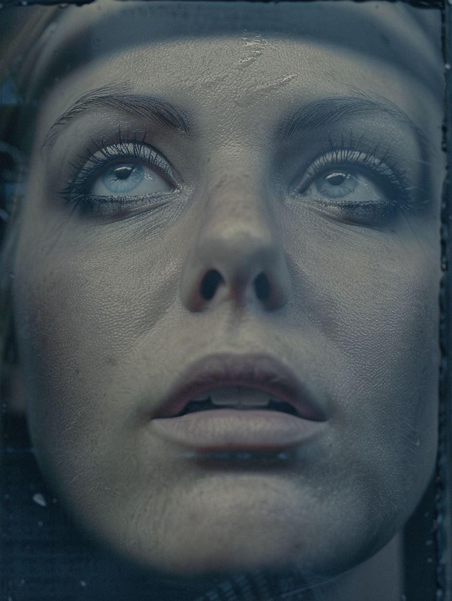 Ethereal Gazes in Cinematic Shadow - Image 1
