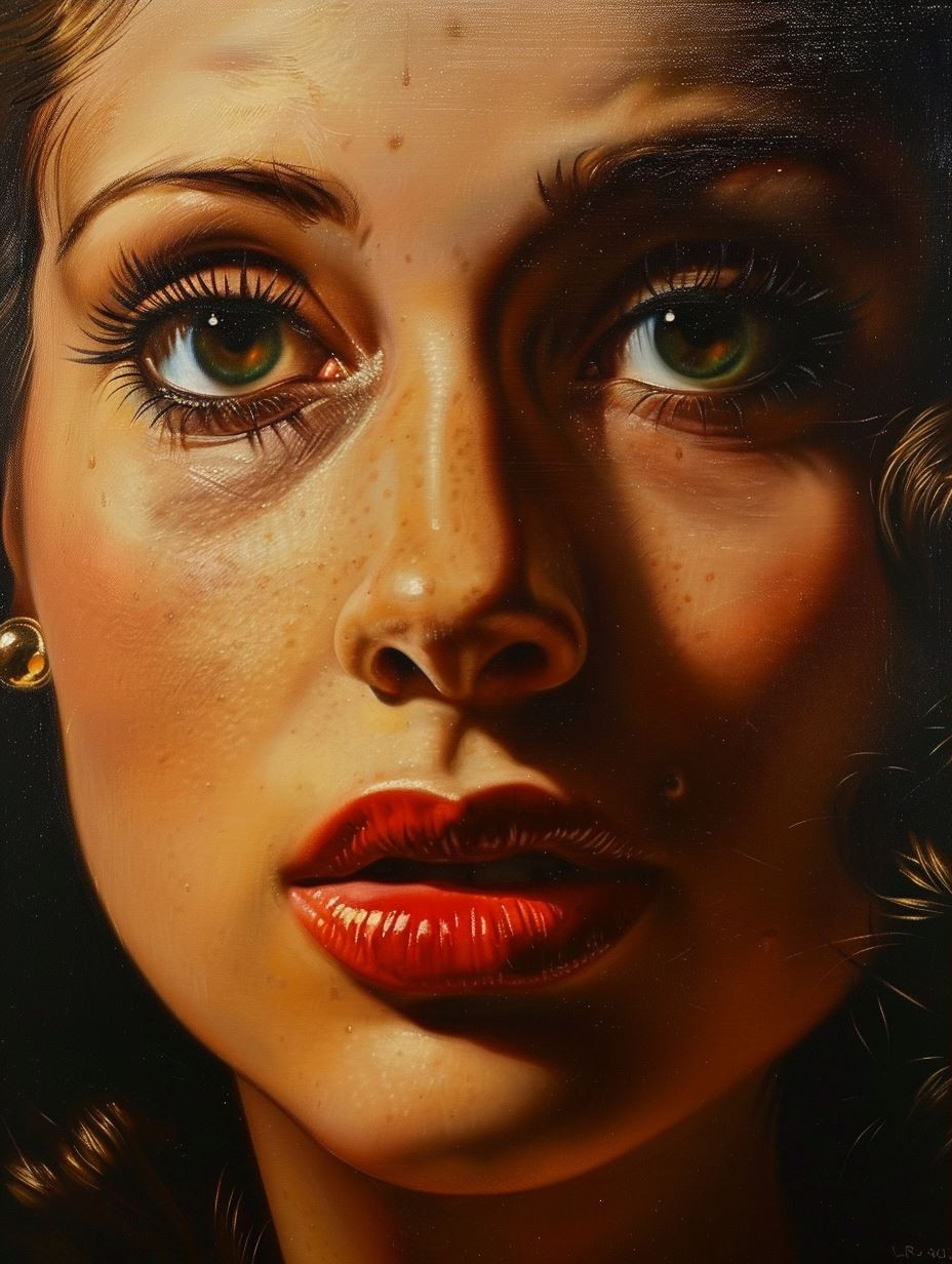 Hyper-Realistic Gaze of Desire - Image 3