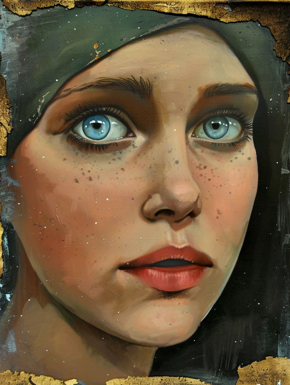 Ethereal Gazes: A Study of Blue Eyes - Image 3