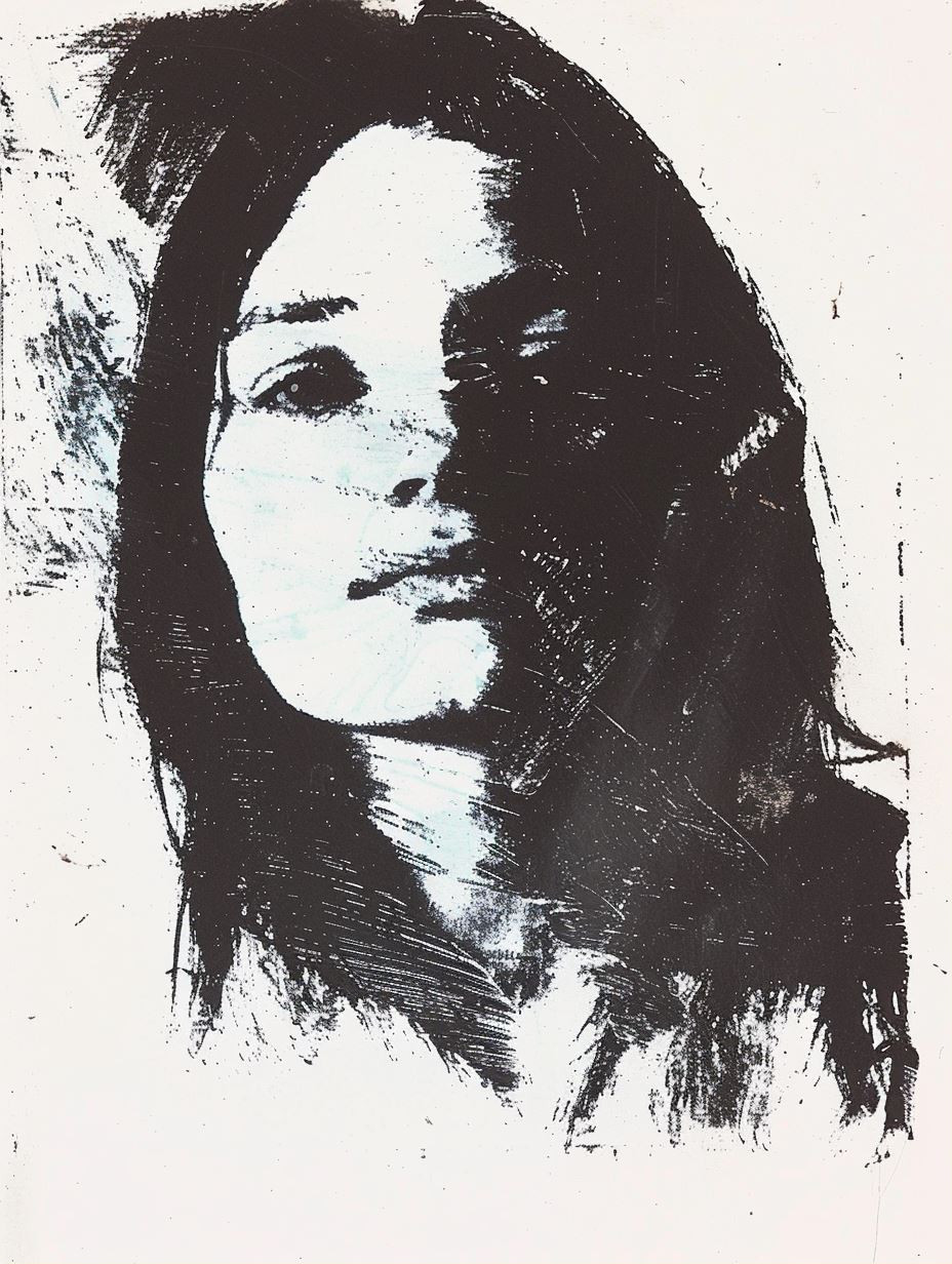 Ethereal Blue Portrait Studies - Image 1