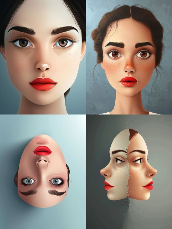 Digital Portraits of Feminine Beauty