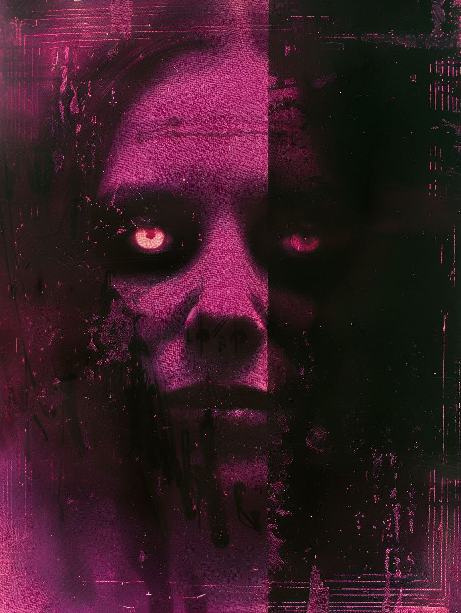 Ethereal Neon Gothic Portraits - Image 1
