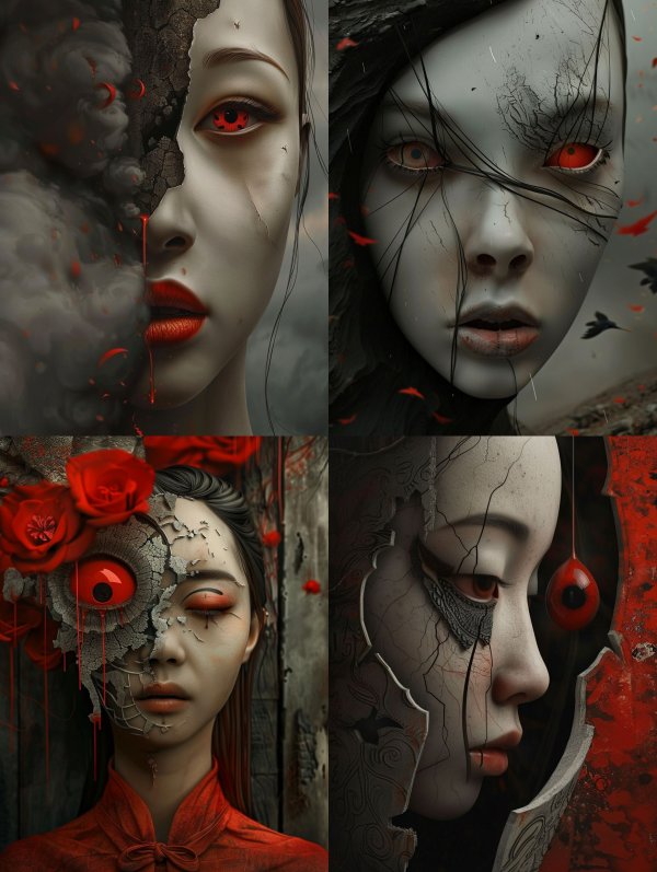 Shattered Porcelain Soul in Smoke