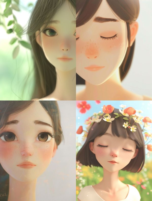 Ethereal Soft Focus Anime Portrait