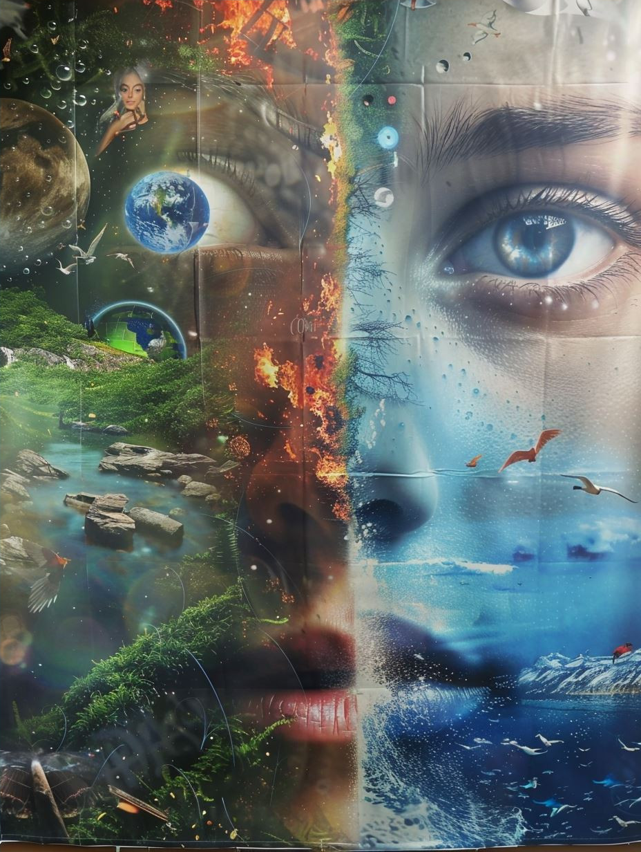 Nature's Gaze: A Surreal Fusion - Image 4