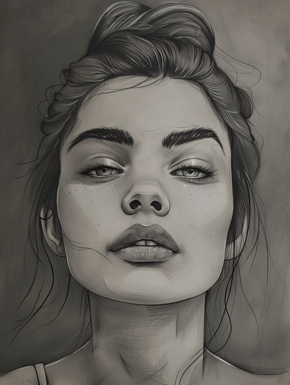 Ethereal Gazes in Charcoal - Image 4