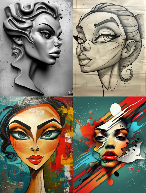 Bold Stylized Female Portraiture