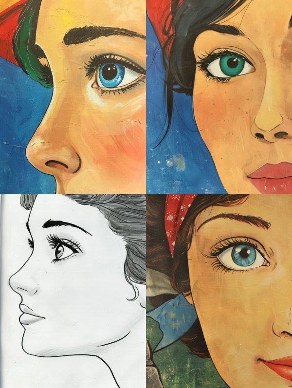 Artistic Evolution of a Portrait