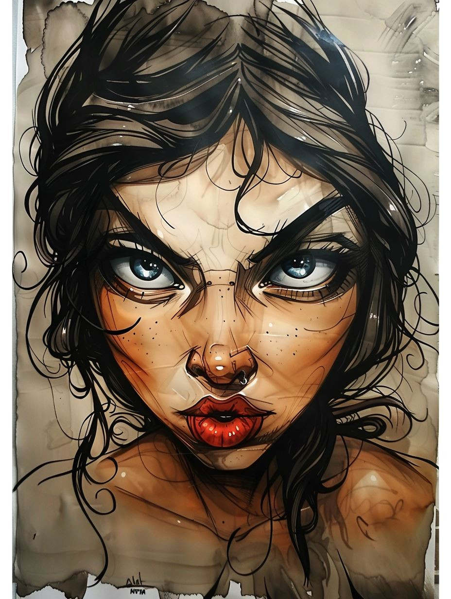 Stylized Modern Digital Portrait - Image 3