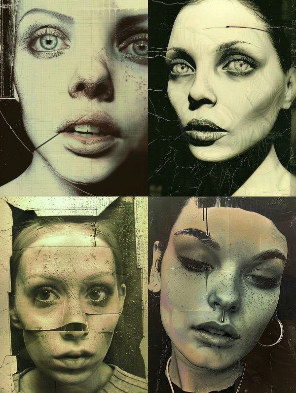 Fragmented Souls Surrealist Portraits