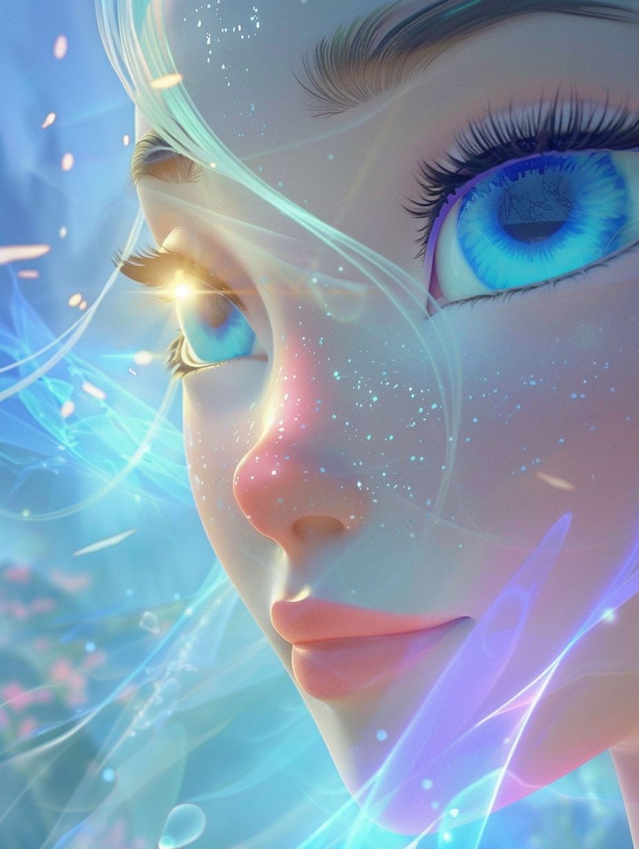 Ethereal Blue Winter Spirit - Image 2