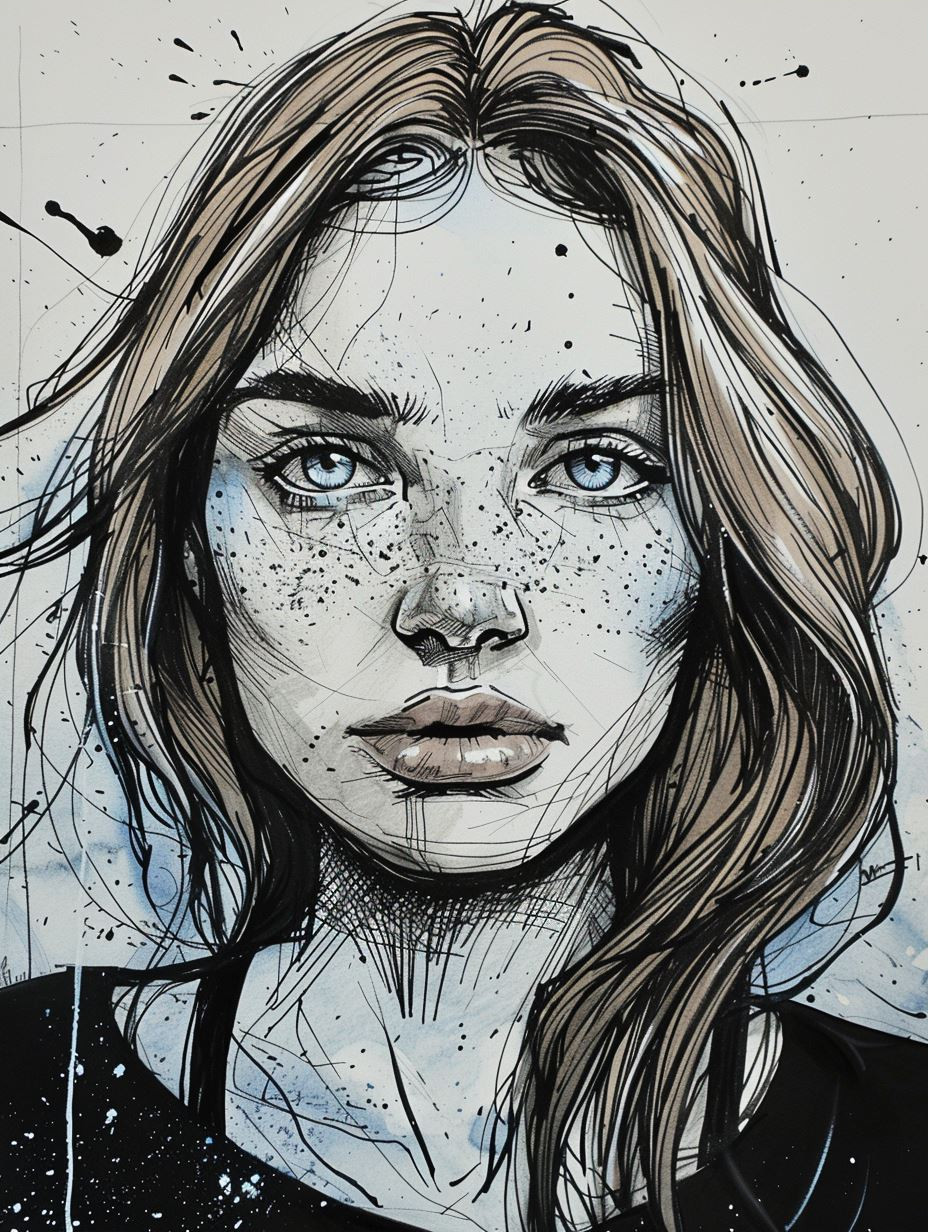 Gritty Ink Portraiture Study - Image 3