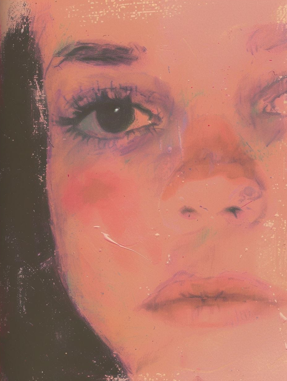 Ethereal Rose Haze Portrait - Image 4