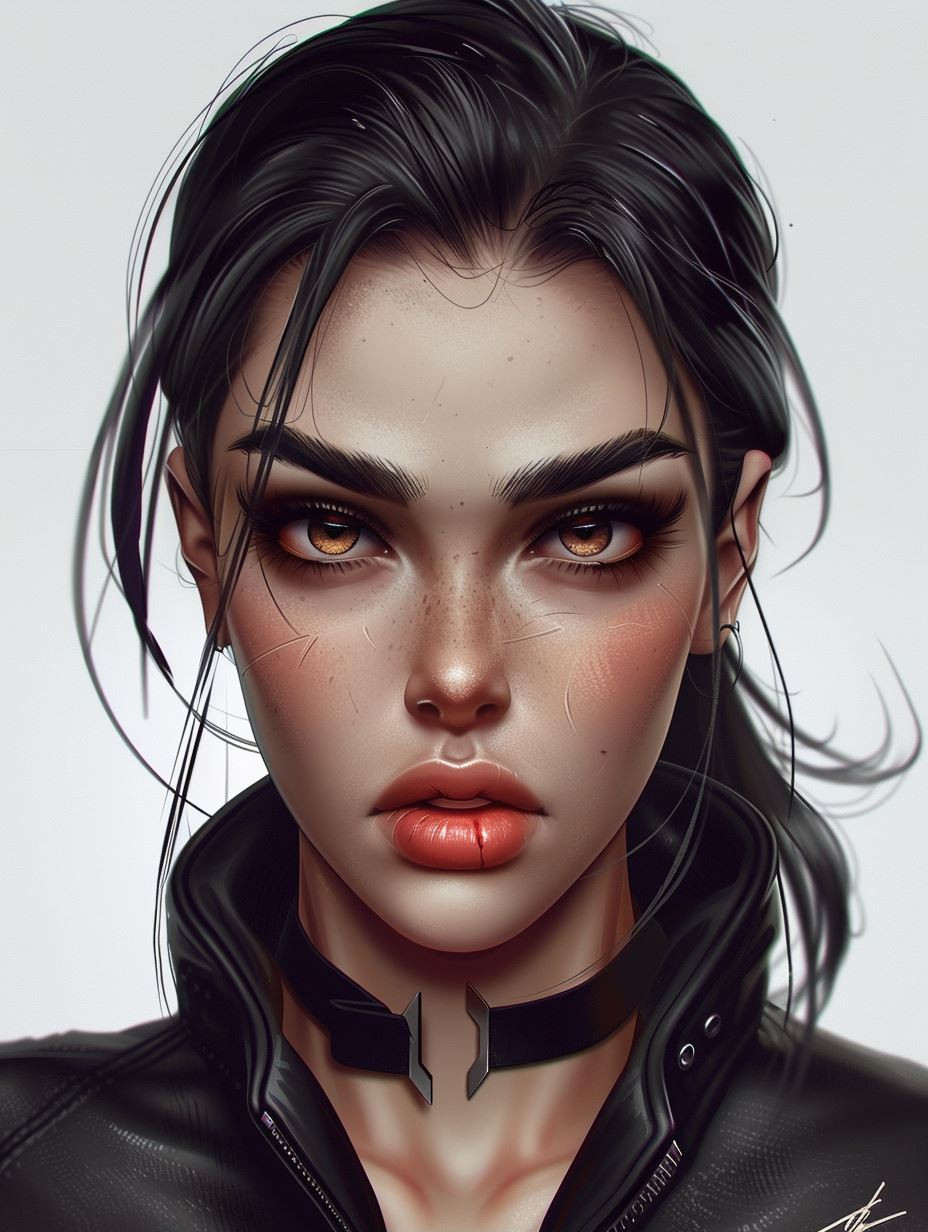 Cyberpunk Edge Digital Portrait