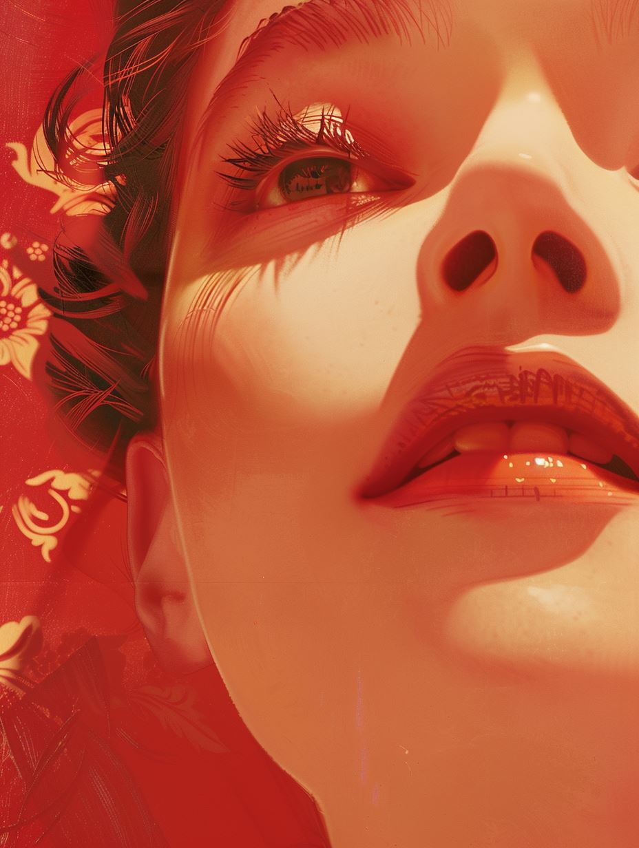 Crimson Velvet Glow - Image 1